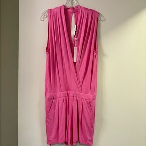 Trina Turk Pink Sleeveless Romper NWT size s.